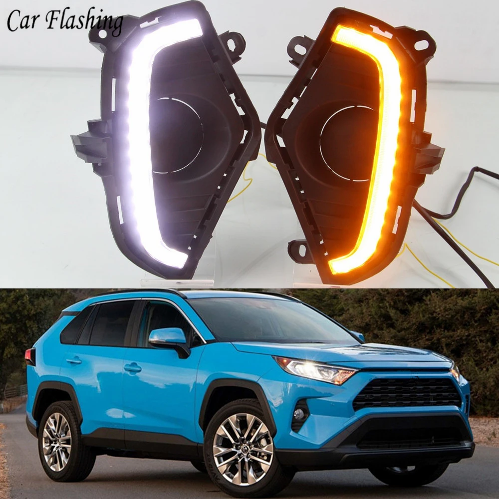 LED Daytime Running Light DRL For Toyota RAV4 2019 2020 Waterproof 12V Yellow Turn Signal Indicator Light Bumper Lamp
LED Daytime Running Light DRL For Toyota RAV4 2019 2020 Waterproof 12V Yellow Turn Signal Indicator Light Bumper Lamp