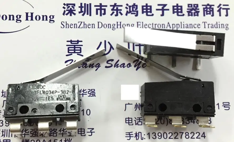10PCS/LOT SS-3FL4034P-3B2-F 3A30VDC micro switch with long handled hook
