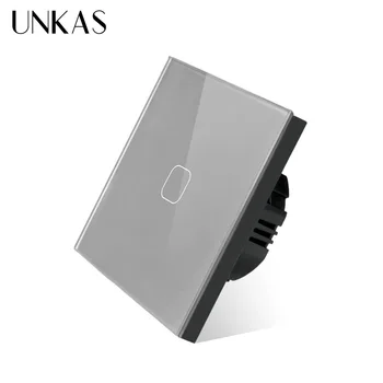 UNKAS Four Colors Crystal Glass Panel Touch Switch EU/UK Standard 1 Gang 1 Way Only Function Light Outlet
UNKAS Four Colors Crystal Glass Panel Touch Switch EU/UK Standard 1 Gang 1 Way Only Function Light Outlet