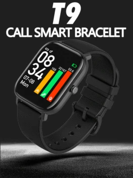 T9 Bluetooth Call Smart Watch with Microphone Speaker Music APP Control Message Reminder Stopwatch Temperature Monitor Bracelet
T9 Bluetooth Call Smart Watch with Microphone Speaker Music APP Control Message Reminder Stopwatch Temperature Monitor Bracelet
