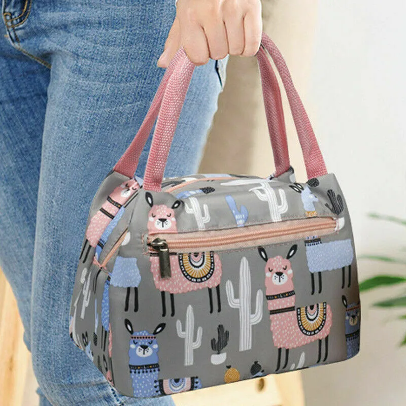 Portable Lunch Bags New Fashion Printed Canvas Storage Holder Female Ladies' Zipper Handy Insulated Box New Picnic Tote Hot Sale
Portable Lunch Bags New Fashion Printed Canvas Storage Holder Female Ladies' Zipper Handy Insulated Box New Picnic Tote Hot Sale