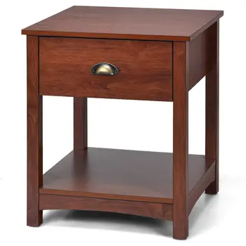 Costway Night Stand Bedside End Table Side Table Accent with Storage Drawer and Shelf
Costway Night Stand Bedside End Table Side Table Accent with Storage Drawer and Shelf