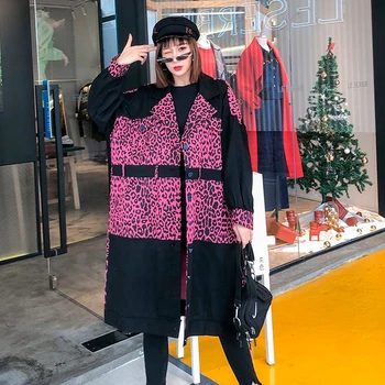 2020 spring Streetwear Plus Size Trench Coat Women Vintage Tassel Leopard Print Windbreaker Harajuku Loose outwear autumn FY84
2020 spring Streetwear Plus Size Trench Coat Women Vintage Tassel Leopard Print Windbreaker Harajuku Loose outwear autumn FY84