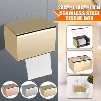 Stainless Steel Bathroom Tissue Dispenser Wall-mounted Tissue Box Holder Waterproof for Paper Towel Toilet Paper Box
Stainless Steel Bathroom Tissue Dispenser Wall-mounted Tissue Box Holder Waterproof for Paper Towel Toilet Paper Box