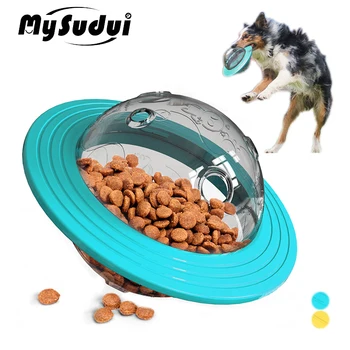 MySudui 2 In 1 Interactive Dog Treat Ball Fly Disc Toy Iq Treat Training Bite Resistant Pet Tumbler Toy Puzzle Dog Slow Feeder
MySudui 2 In 1 Interactive Dog Treat Ball Fly Disc Toy Iq Treat Training Bite Resistant Pet Tumbler Toy Puzzle Dog Slow Feeder