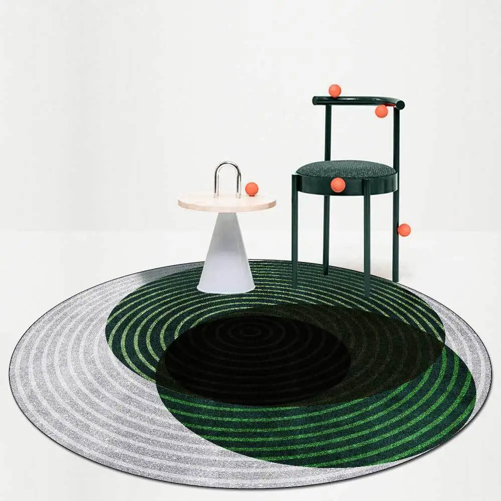Modern simple green circular geometry splicing gray living room bedroom non-slip mat carpet custom
Modern simple green circular geometry splicing gray living room bedroom non-slip mat carpet custom