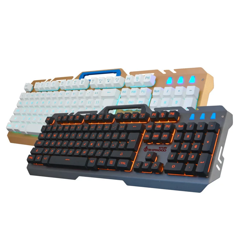 Eighteen Crossing Metal Machinery Handfeel Keyboard Shining Backlight Internet Cafe Household Wired Game Keyboard Word Transluce
Eighteen Crossing Metal Machinery Handfeel Keyboard Shining Backlight Internet Cafe Household Wired Game Keyboard Word Transluce