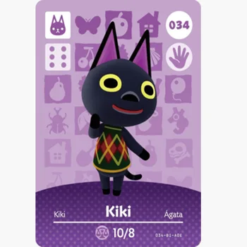 034 Kiki Animal Crossing Card Animal Crossing Figures SwitchNS 3DS Amiibo Cards Villager New Horizons Amiibo Card Gift
034 Kiki Animal Crossing Card Animal Crossing Figures SwitchNS 3DS Amiibo Cards Villager New Horizons Amiibo Card Gift
