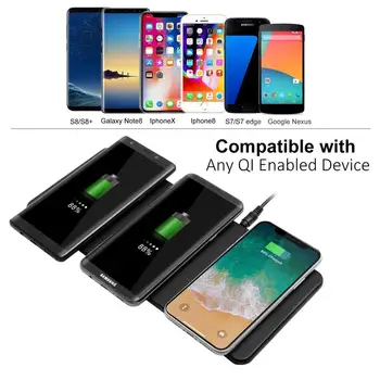iPhone X Wireless Charger Station, JE Triple Wireless Charging Pad for iPhone
iPhone X Wireless Charger Station, JE Triple Wireless Charging Pad for iPhone