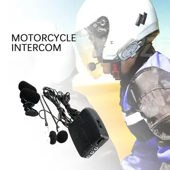 Moto Helmet Front-To-Back Intercom Headset Plastic Modified Motorcycle Helmet Intercom Headphones Accessories