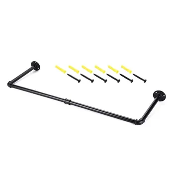 Black Home Detachable Garment 2 Base Clothes Rack Industrial Pipe Hanging Shelf Space Saving Wall Mounted Iron Easy Install
Black Home Detachable Garment 2 Base Clothes Rack Industrial Pipe Hanging Shelf Space Saving Wall Mounted Iron Easy Install