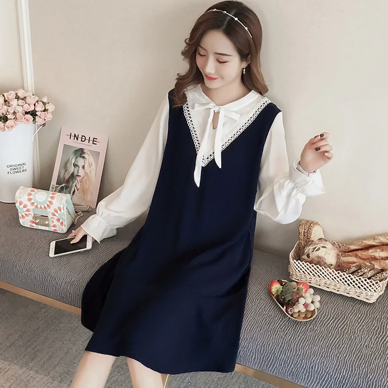 2018 New Style Mock Two-Piece Flounced Maternity Dress Mid-length Korean-style Slimming Dress
2018 New Style Mock Two-Piece Flounced Maternity Dress Mid-length Korean-style Slimming Dress