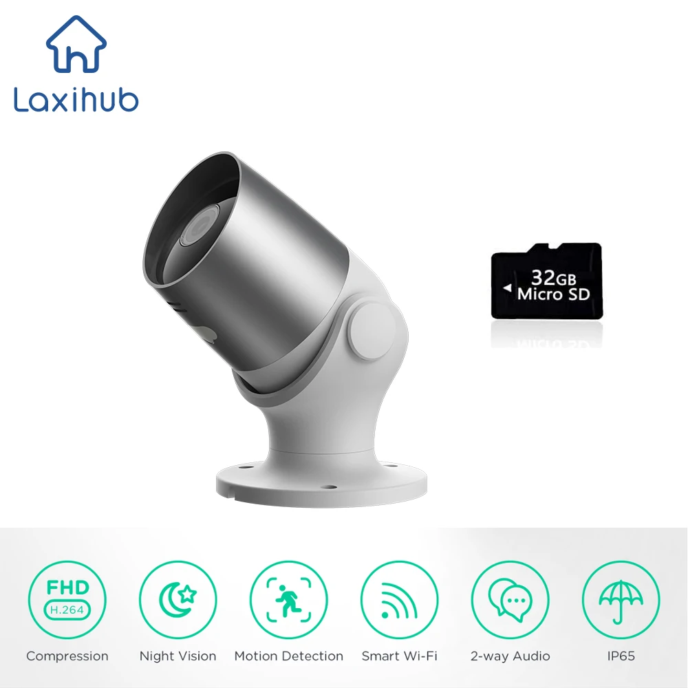 Wifi Camera 1080P HD Smart Home 32G for Alexa&Google Bullet Security Webcam Waterproof Night AI Human Detection Ip Cam Outdoor
Wifi Camera 1080P HD Smart Home 32G for Alexa&Google Bullet Security Webcam Waterproof Night AI Human Detection Ip Cam Outdoor