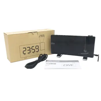 Radio Projection Alarm Clock Large Screen Led Display Electronic Clock Surface Double Alarm Clock Bedroom Home Clock
Radio Projection Alarm Clock Large Screen Led Display Electronic Clock Surface Double Alarm Clock Bedroom Home Clock