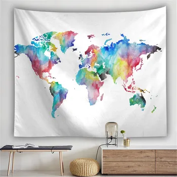 Tapestry Blue Printed Wall Hanging Twin Size Carpet Home Decor Wall Tapestry World Map Polyester Sheet
Tapestry Blue Printed Wall Hanging Twin Size Carpet Home Decor Wall Tapestry World Map Polyester Sheet