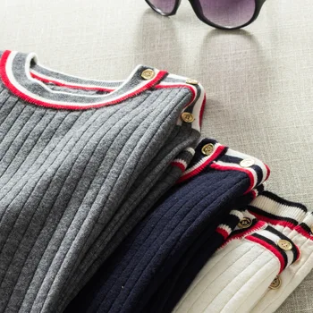 New winter women's clothing European and American high-end boutique All wool color stripe edge knitting coat
New winter women's clothing European and American high-end boutique All wool color stripe edge knitting coat