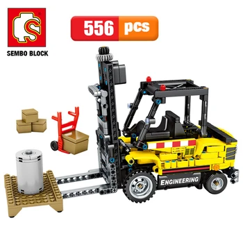 Technic Engineering Forklift Kits Model Sembo Block Set Building technical Blocks Bricks Toys For Children Kid Birthday Gift
Technic Engineering Forklift Kits Model Sembo Block Set Building technical Blocks Bricks Toys For Children Kid Birthday Gift