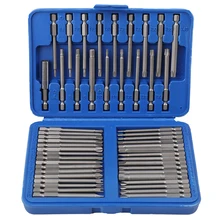 50Pcs Screwdriver Bit Set Extra Long Security Bits Hex Star Torx Spline Flat Long Drill Bits
50Pcs Screwdriver Bit Set Extra Long Security Bits Hex Star Torx Spline Flat Long Drill Bits