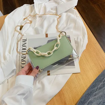 Female bag 2020 new trendy summer Korean version of the wild chain small square bag popular this year women transparent bag
Female bag 2020 new trendy summer Korean version of the wild chain small square bag popular this year women transparent bag