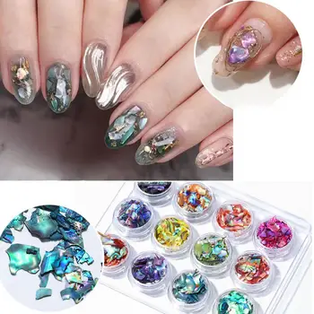 12Pcs Shell Pieces Nail Ornaments Decals Multicolored Abalone Pieces Mirage Pieces For Nail Art R8
12Pcs Shell Pieces Nail Ornaments Decals Multicolored Abalone Pieces Mirage Pieces For Nail Art R8