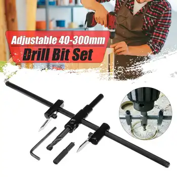 Adjustable 40-300mm Metal Wood Circle Hole Cutter Wood Drywall Drill Bit Saw Round Cutting DIY Tool 
Adjustable 40-300mm Metal Wood Circle Hole Cutter Wood Drywall Drill Bit Saw Round Cutting DIY Tool