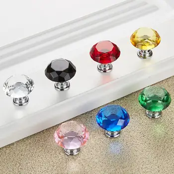 30mm Diamond Shape Design Crystal Glass Knobs Cupboard Pulls Drawer Knobs Kitchen Cabinet Handles Furniture Handle Hardware Home
30mm Diamond Shape Design Crystal Glass Knobs Cupboard Pulls Drawer Knobs Kitchen Cabinet Handles Furniture Handle Hardware Home