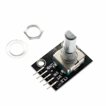 KY-040 FOR Module 360 Degree Rotary Encoder Module Universal Incremental Encoder Rotation Displacement Sensor
KY-040 FOR Module 360 Degree Rotary Encoder Module Universal Incremental Encoder Rotation Displacement Sensor