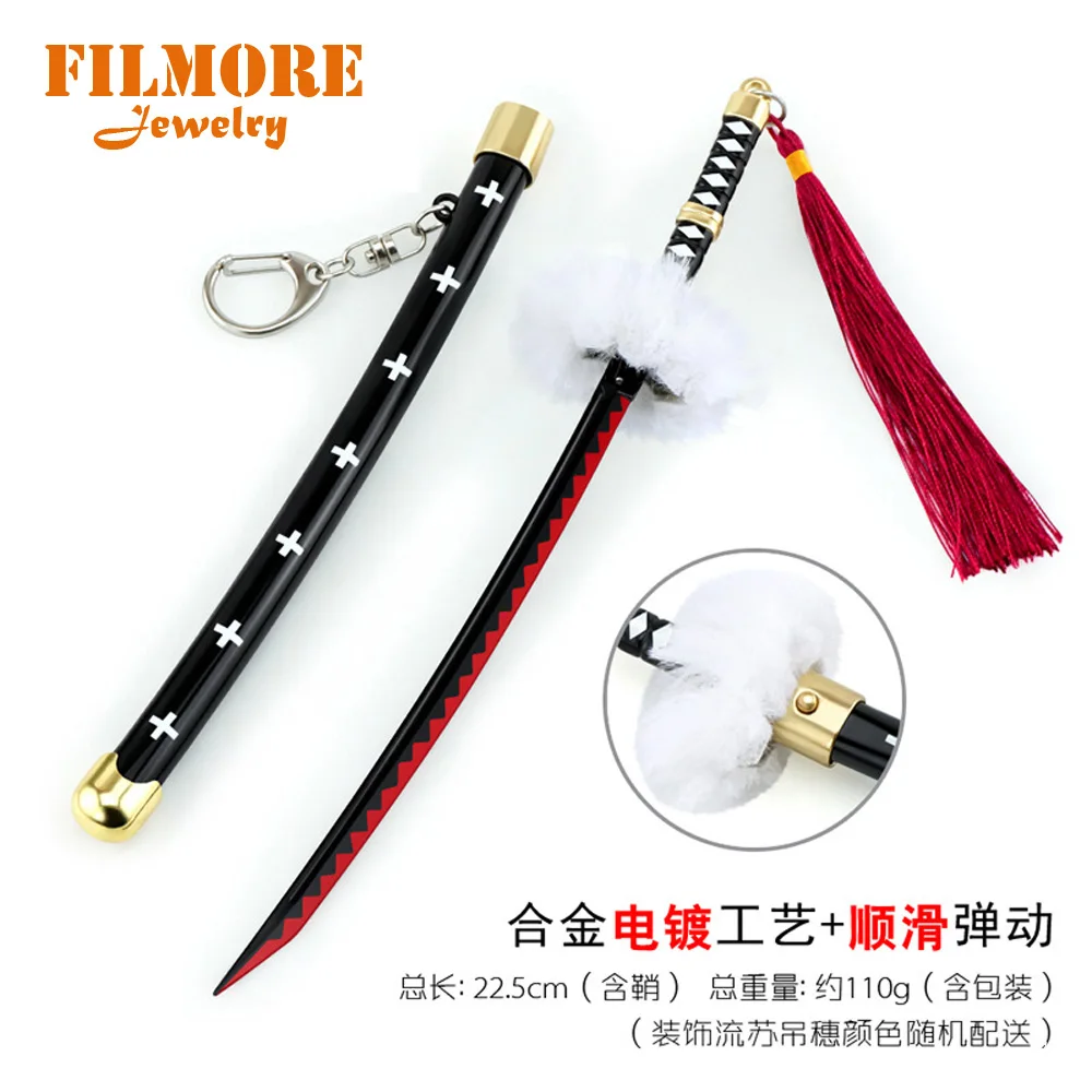 22CM One Piece Keychain Roronoa Zoro Sword Buckle With Toolholder Scabbard Katana Sabre Toy Alloy Keyring llaveros Key Chains
22CM One Piece Keychain Roronoa Zoro Sword Buckle With Toolholder Scabbard Katana Sabre Toy Alloy Keyring llaveros Key Chains