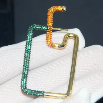 2020 New Fashion 925 Sterling Silver Green and Orange Rectangle Stud Earring with Geometric Cuff 1pc for Women Luxury Jewelry
2020 New Fashion 925 Sterling Silver Green and Orange Rectangle Stud Earring with Geometric Cuff 1pc for Women Luxury Jewelry