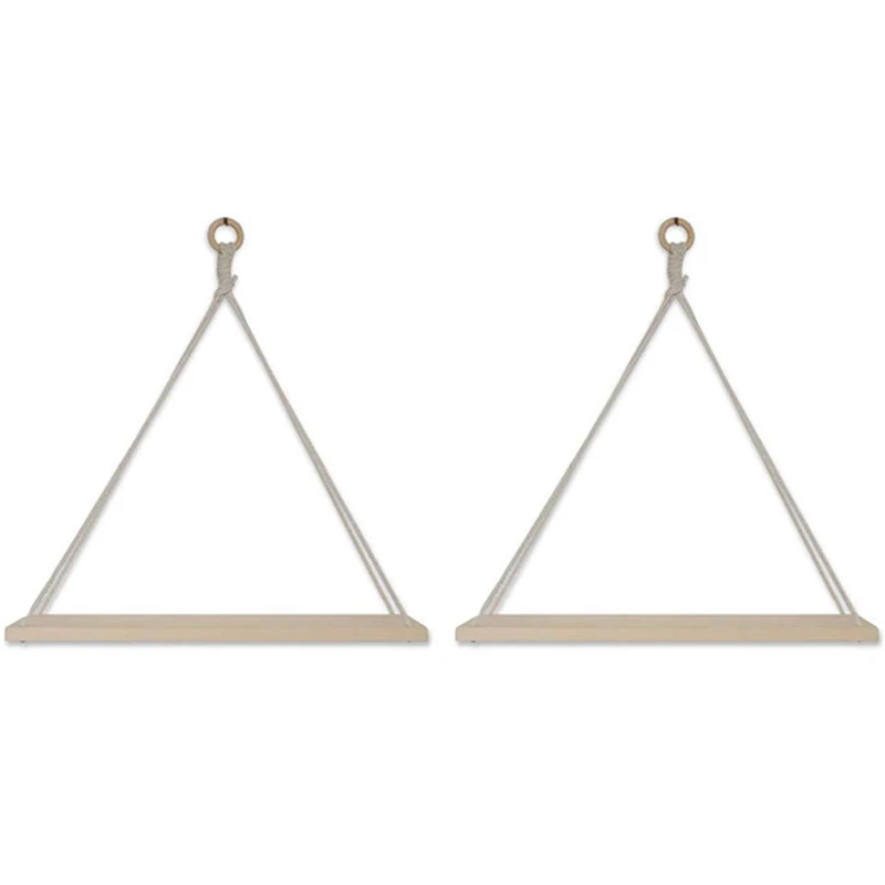 NEW-Wood Rope Hanging Shelves Rustic Wall Mounted Shelves Set of 2, Solid Wood Floating Wall Shelf Farmhouse DéCor
NEW-Wood Rope Hanging Shelves Rustic Wall Mounted Shelves Set of 2, Solid Wood Floating Wall Shelf Farmhouse DéCor