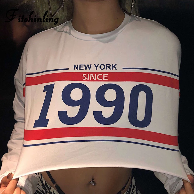 Fitshinling Athleisure Number Letter Print Sweatshirt Women's Crop Top Casual Slim Sexy White Sweatshirts Autumn Sudadera Mujer 
Fitshinling Athleisure Number Letter Print Sweatshirt Women's Crop Top Casual Slim Sexy White Sweatshirts Autumn Sudadera Mujer