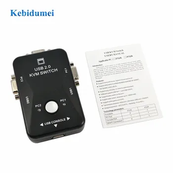 kebidumei USB KVM Switch Switcher 2 Port VGA SVGA Switch Box USB 2.0 Mouse Keyboard 1920*1440 Switch Adapter
kebidumei USB KVM Switch Switcher 2 Port VGA SVGA Switch Box USB 2.0 Mouse Keyboard 1920*1440 Switch Adapter