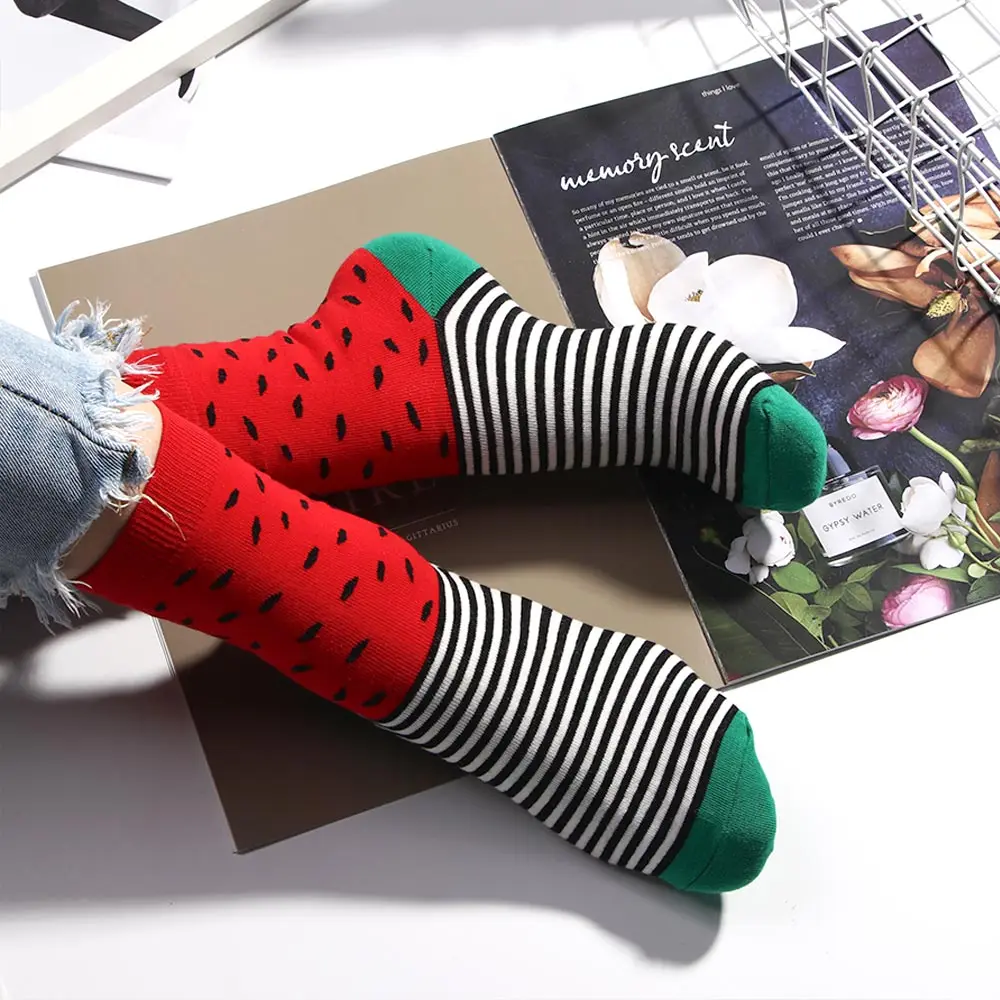 Stocking Warm Mid Tube Stocking Watermelon Pattern Cotton Stocking Fruit Unisex Autumn Winter Fashion Accessories
Stocking Warm Mid Tube Stocking Watermelon Pattern Cotton Stocking Fruit Unisex Autumn Winter Fashion Accessories