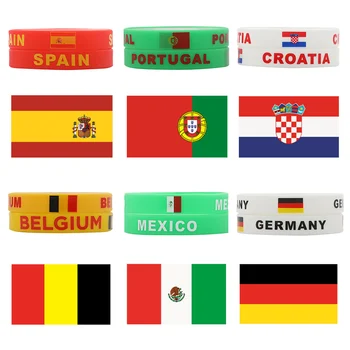 Besegad 10 Sheets Waterproof National Flag Face Tattoo Sticker + 10PCS Silicone Wristbands for Football Soccer Game Fan Fanatics 
Besegad 10 Sheets Waterproof National Flag Face Tattoo Sticker + 10PCS Silicone Wristbands for Football Soccer Game Fan Fanatics
