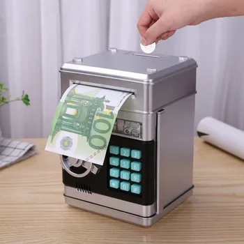 Electronic Piggy Bank ATM Mini Money Box Safety Password Chewing Coin Cash Deposit Machine Gift for Children Kids
Electronic Piggy Bank ATM Mini Money Box Safety Password Chewing Coin Cash Deposit Machine Gift for Children Kids