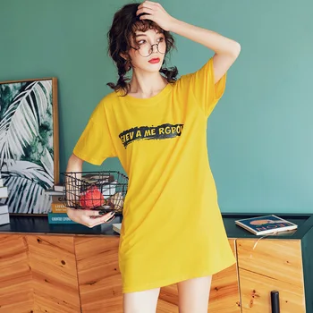 Paragraph Nightgown Summer Female Cotton Thin Loose Fat mm Han Edition Dress Cute Princess Wind Big Yards
Paragraph Nightgown Summer Female Cotton Thin Loose Fat mm Han Edition Dress Cute Princess Wind Big Yards