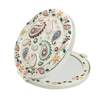 1pc Pocket Mirror Folding Delicate Round Vintage Portable Makeup Mirrors Cosmetic Mirros for Women Ladies Stuents Girls
1pc Pocket Mirror Folding Delicate Round Vintage Portable Makeup Mirrors Cosmetic Mirros for Women Ladies Stuents Girls