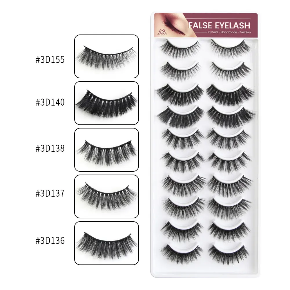 10 pairs 100% Real 3D Mink Eyelashes Natural Soft False Eyelashes 3d Mink Lashes Eyelash Extension Makeup Kit Cilios 2019 NEW
10 pairs 100% Real 3D Mink Eyelashes Natural Soft False Eyelashes 3d Mink Lashes Eyelash Extension Makeup Kit Cilios 2019 NEW