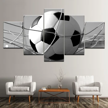 Canvas Painting Football Black and White Photo 5 Pieces Wall Art Painting Modular Sport Wallpapers Poster Print Home Decor
Canvas Painting Football Black and White Photo 5 Pieces Wall Art Painting Modular Sport Wallpapers Poster Print Home Decor