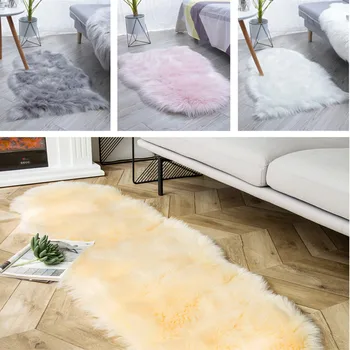 Irregular Rug Faux Sheepskin Rug Soft Fluffy Chair Cover Seat Pad Home Decoration Area Carpet for Bedroom Living Room Floor Mats
Irregular Rug Faux Sheepskin Rug Soft Fluffy Chair Cover Seat Pad Home Decoration Area Carpet for Bedroom Living Room Floor Mats