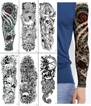 Waterproof Temporary Full Arm Tatoo Robot arm Fake Tattoo Sticker Skull Clock Tatto Tattoos Stickers Tatouage Art For Men Women
Waterproof Temporary Full Arm Tatoo Robot arm Fake Tattoo Sticker Skull Clock Tatto Tattoos Stickers Tatouage Art For Men Women