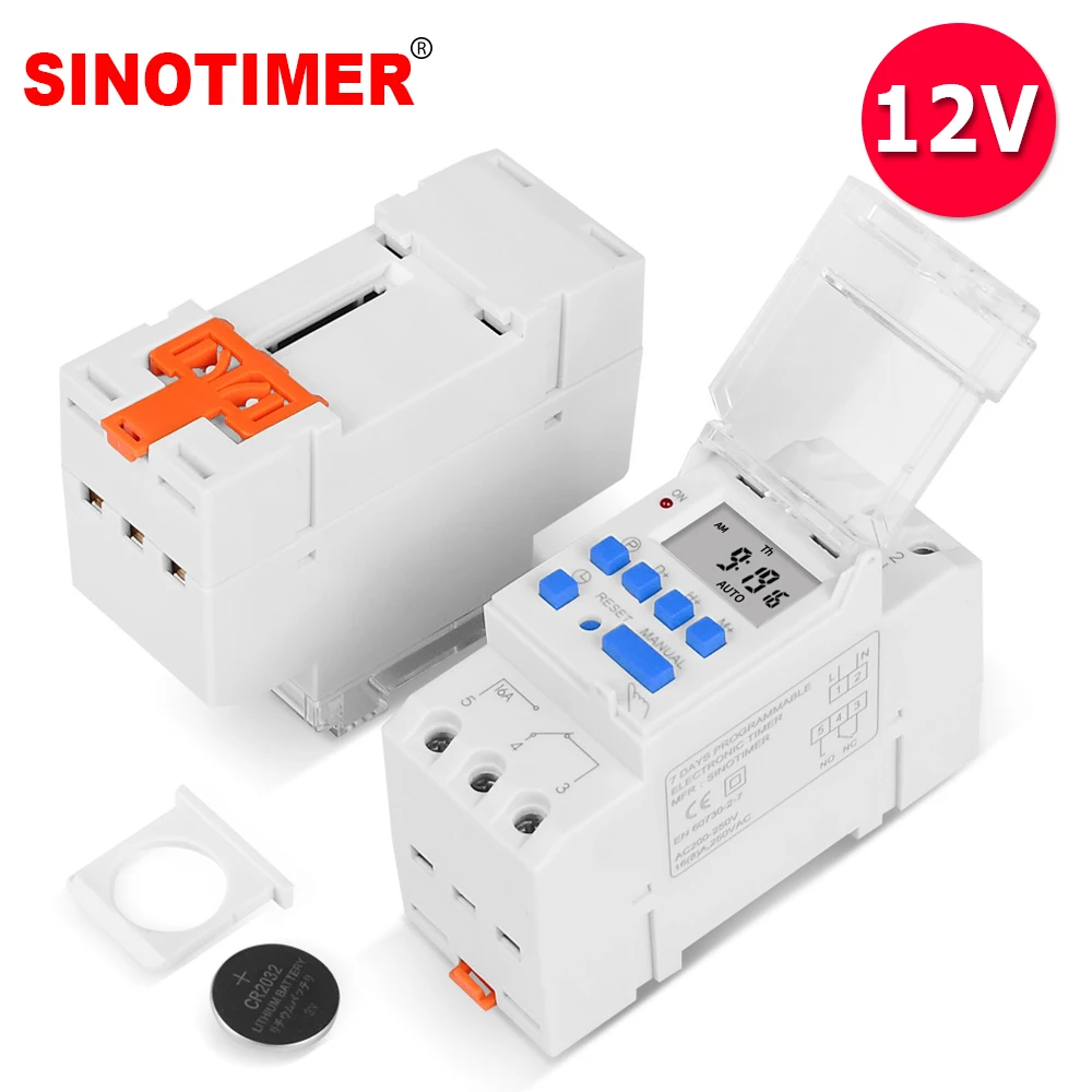 DC 12V 16A 5 PINS 1NO+1NC Digital Solar 24hrs Timer Switch with Sleep Mode and AM/PM Display
DC 12V 16A 5 PINS 1NO+1NC Digital Solar 24hrs Timer Switch with Sleep Mode and AM/PM Display