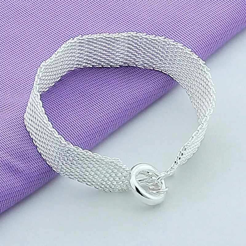 Free Shipping 925 Sterling Silver Adjustable Chain Bracelet For Women Classic Jewelry Grid Bracelet OT Button 
Free Shipping 925 Sterling Silver Adjustable Chain Bracelet For Women Classic Jewelry Grid Bracelet OT Button