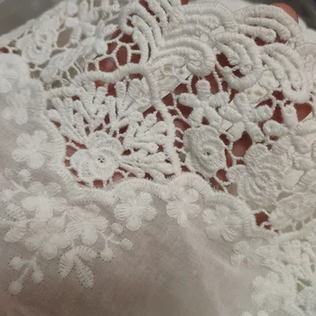 2yards/lot 20cm White Cotton Lace Trim Cotton Floral Embroidered Tulle Lace Doll Dress Underwear Costume DIY Craft X231 
2yards/lot 20cm White Cotton Lace Trim Cotton Floral Embroidered Tulle Lace Doll Dress Underwear Costume DIY Craft X231