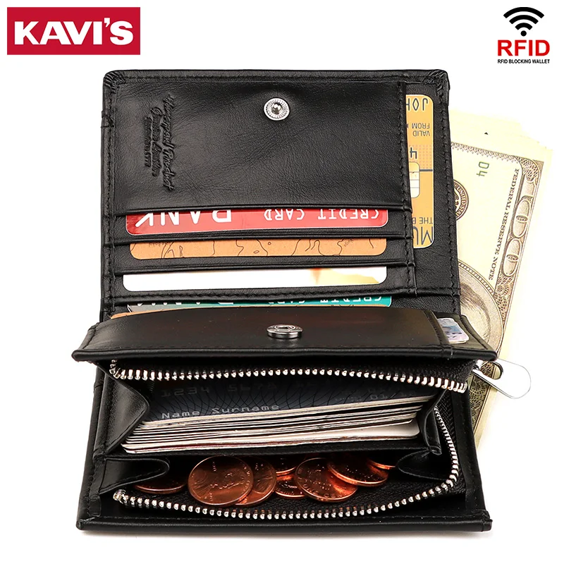 KAVIS New Short Men's Wallet Quality Card Purse Multifunction Cow Leather Wallet for Male Zipper Black Wallet with Coin Pocket
KAVIS New Short Men's Wallet Quality Card Purse Multifunction Cow Leather Wallet for Male Zipper Black Wallet with Coin Pocket