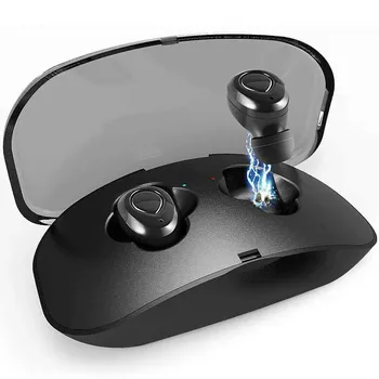 Bluetooth headset dual earbuds charging box waterproof rating IPX5 Bluetooth version BT 4.2 profile HFP HSP A2DP AVRCP 
Bluetooth headset dual earbuds charging box waterproof rating IPX5 Bluetooth version BT 4.2 profile HFP HSP A2DP AVRCP