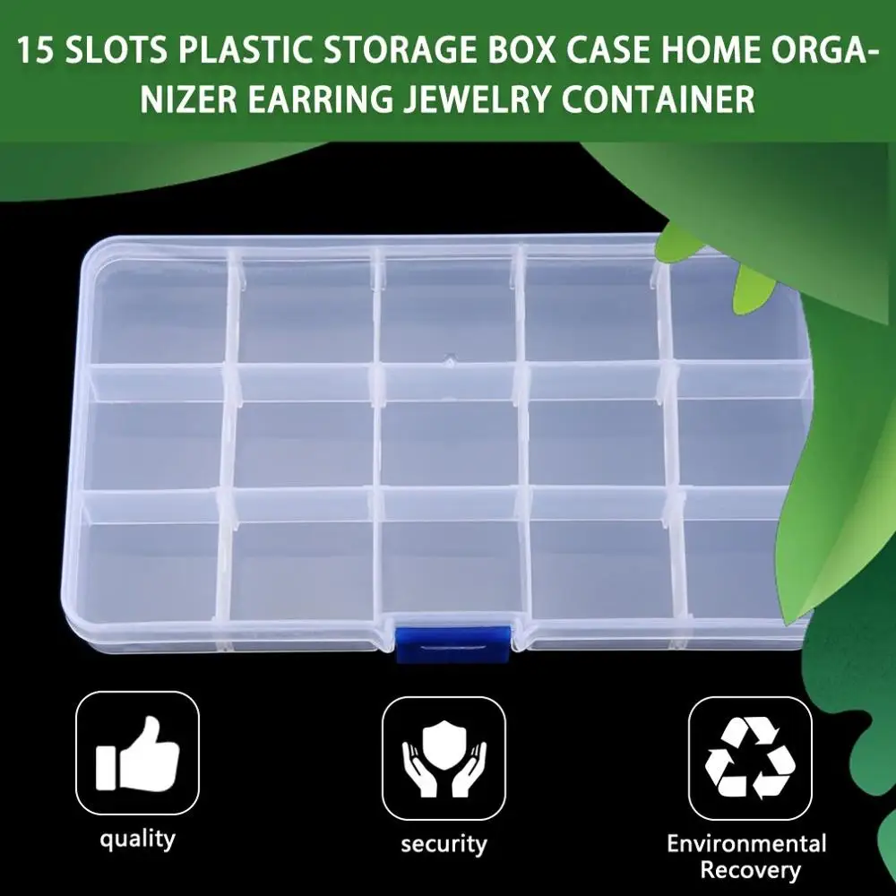 Plastic Transparent Storage Jewelry Box Compartment Adjustable Container for Beads earring box for jewelry rectangle Box Case
Plastic Transparent Storage Jewelry Box Compartment Adjustable Container for Beads earring box for jewelry rectangle Box Case