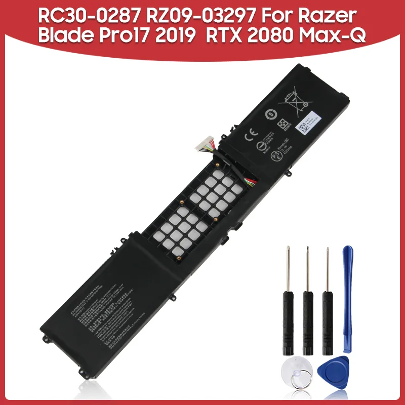 Original Replacement Battery 4583mAh RC30-0287 For Razer Blade Pro17 2019 RZ09-03297 RTX 2080 Max-Q Laptop Batteries
Original Replacement Battery 4583mAh RC30-0287 For Razer Blade Pro17 2019 RZ09-03297 RTX 2080 Max-Q Laptop Batteries