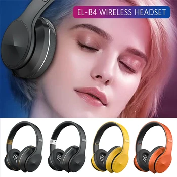 Bluetooth Wireless Headphones 5.0 Headset Card FM Subwoofer Sports Music Bluetooth Headset Adjustable EL-B4 Earphones with Mic
Bluetooth Wireless Headphones 5.0 Headset Card FM Subwoofer Sports Music Bluetooth Headset Adjustable EL-B4 Earphones with Mic