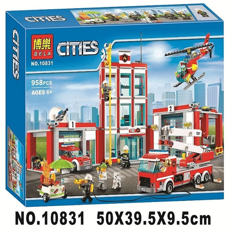 958pcs Compatible Legoinglys City Series The Fire Station Model Building Block Brick Toy for Children Birthday Gift 10831
958pcs Compatible Legoinglys City Series The Fire Station Model Building Block Brick Toy for Children Birthday Gift 10831
